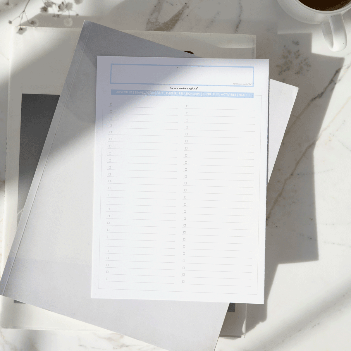 Bucket List (Guided Template)