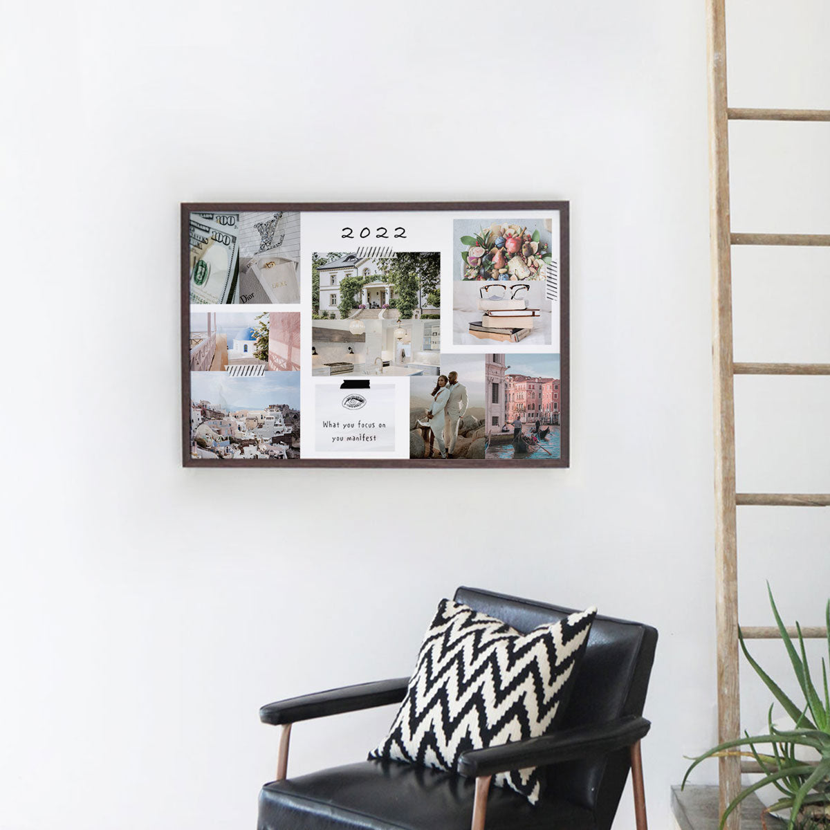 Minimal DIY Vision Board Vision board, dream board, vision board examples, vision board online, digital vision board, virtual vision board, goal board, goal setting vision board, vision board 2022, manifestation board, creating a vision board.