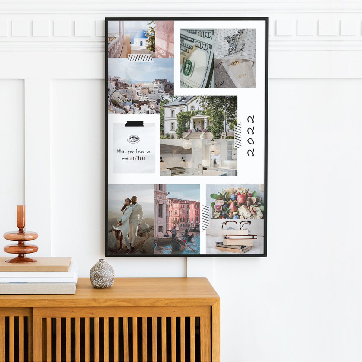 Minimal DIY Vision Board Vision board, dream board, vision board examples, vision board online, digital vision board, virtual vision board, goal board, goal setting vision board, vision board 2022, manifestation board, creating a vision board.