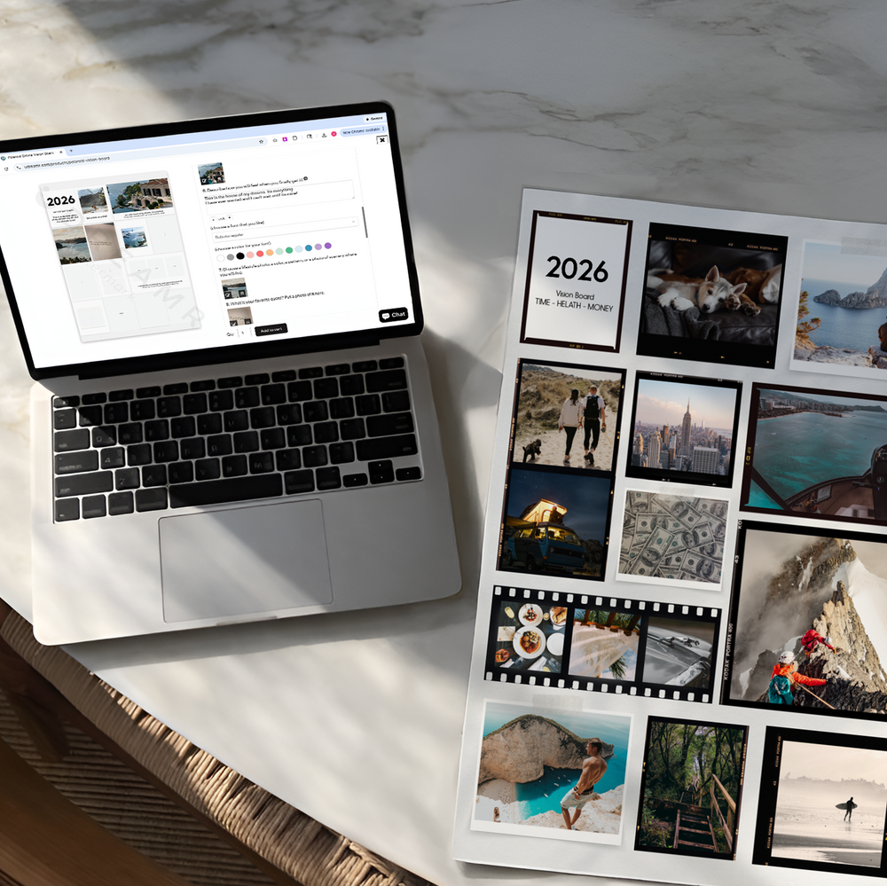 The best way to create a vision board that works!